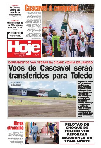 Voos de Cascavel serão transferidos para Toledo - Jornal Hoje