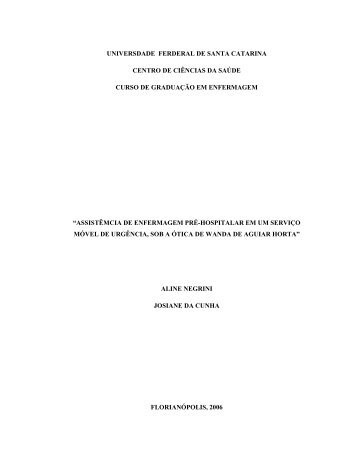 UNIVERSDADE FERDERAL DE SANTA CATARINA ... - UFSC