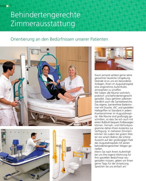 Patienteninformationsbroschüre - Augustahospital Anholt