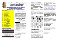 Schachverein Königsspringer 1929 eV Großauheim Springer Post 4