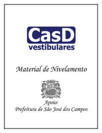 Material de Nivelamento - CASD Vestibulares