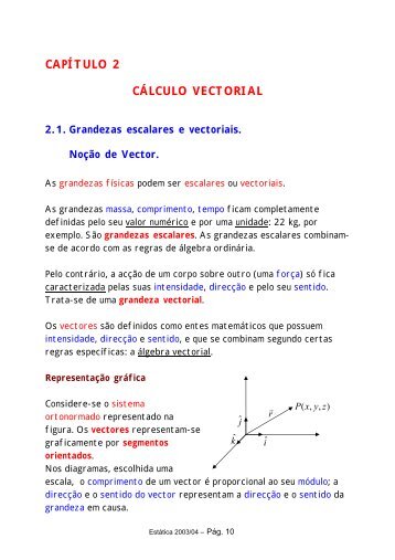 CAPÍTULO 2 CÁLCULO VECTORIAL