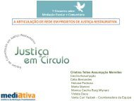 a articulação de rede em projetos de justiça restaurativa