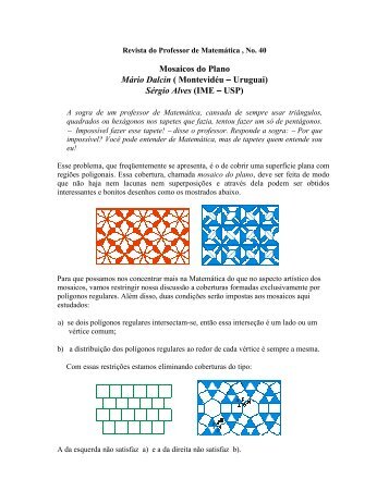 Mosaicos do Plano Mário Dalcin ( Montevidéu - Uruguai ... - Ufrgs.br