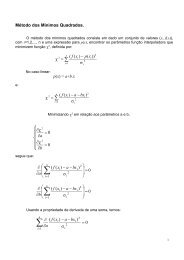 Método dos Mínimos Quadrados (Apostila)