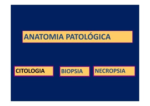 INTERPRETANDO O LAUDO ANATOMOPATOLÓGICO