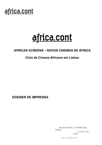 AFRICAN SCREENS – NOVOS CINEMAS DE ÁFRICA ... - Africa.Cont