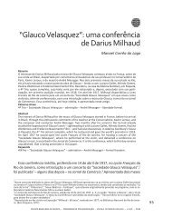“Glauco Velasquez”: uma conferência de Darius Milhaud - UFRJ
