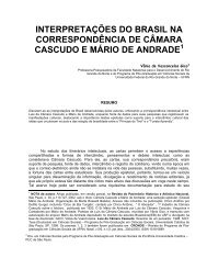 interpretações do brasil na correspondência de câmara cascudo e ...