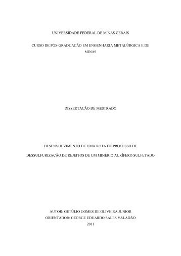 Baixar - Biblioteca Digital de Teses e Dissertações da UFMG