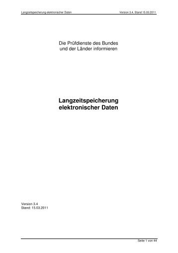 Richtlinie des Bundesversicherungs- amtes (BVA) - AuthentiDate