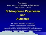 Schizophrene Psychosen und Autismus - Autismus Oberbayern