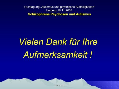 Schizophrene Psychosen und Autismus - Autismus Oberbayern