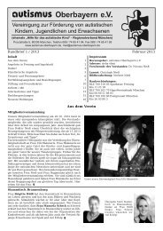 Rundbrief Februar 2013 - Autismus Oberbayern