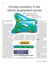 Forming simulation in the vehicle development process - AutoForm ...