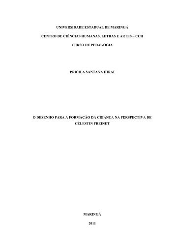 desenho para formação da criança na perspectiva de ... - DFE
