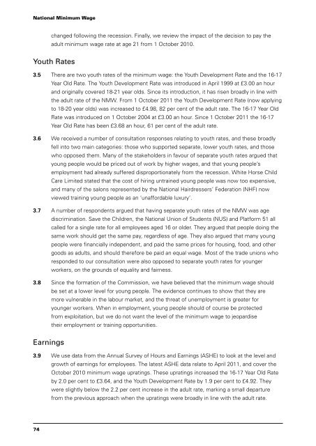 National Minimum Wage