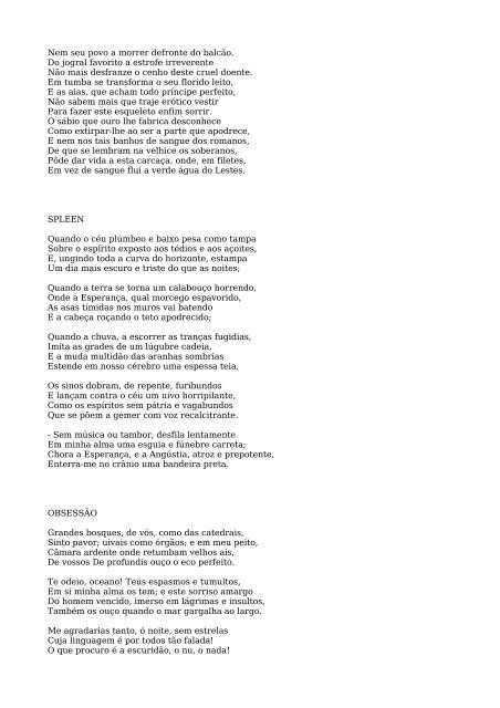 Charles Baudelaire – As Flores do Mal