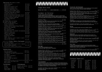 cardapio boteco novo 100317 - Matriz Online