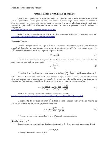 Processos termicos.pdf - Unidade Acadêmica de Física - UFCG