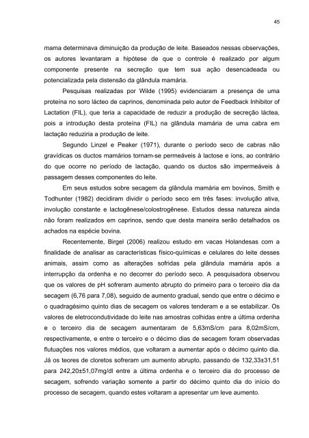 Características fisico-químicas e celulares na ... - Capril Virtual