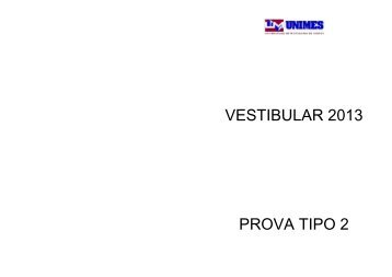 Prova 2 - Unimes Virtual - Universidade Metropolitana de Santos