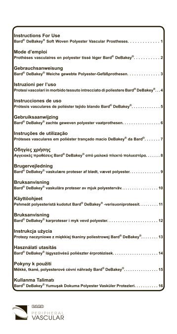 BAW4301440 Rev. 1.indd - Bard Peripheral Vascular