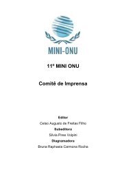 11º MINI ONU Comitê de Imprensa - Departamento de Relações ...