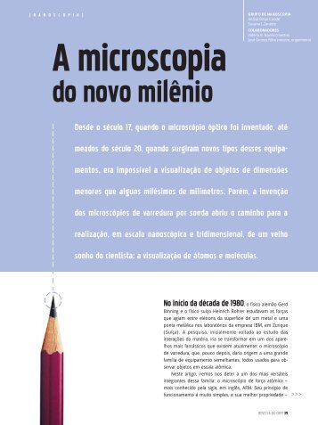 Desde o século 17, quando o microscópio óptico foi ... - CBPF