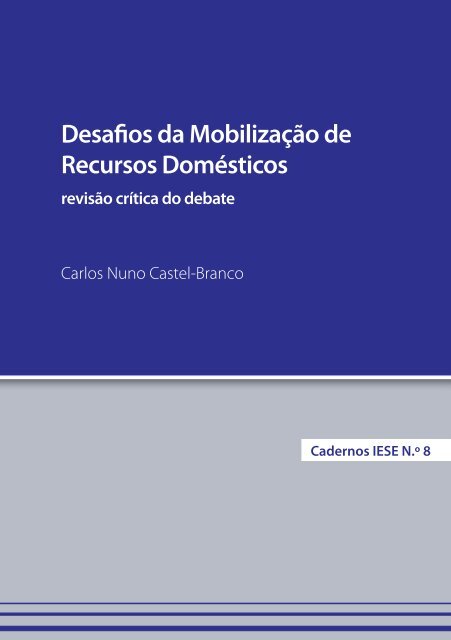 Cadernos Nº8 - Desafios da Mobilização de Recursos Domésticos