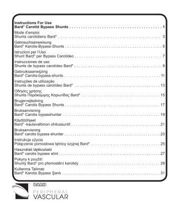 PK4300604 Rev. 1.indd - Bard Peripheral Vascular