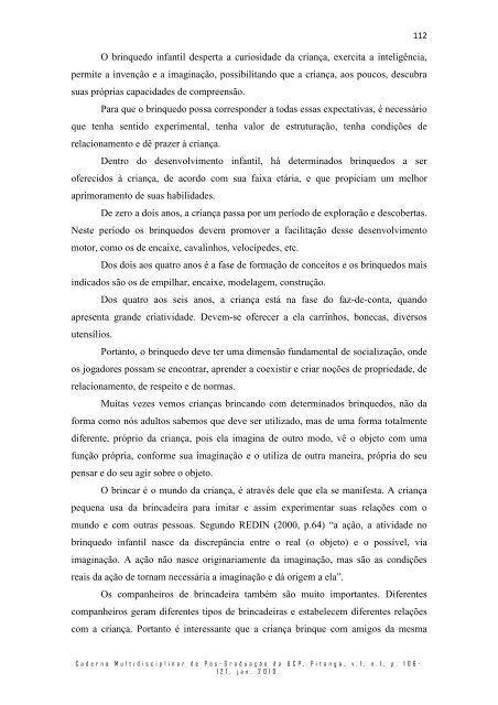 08 - A Importância do Lúdico na Educação Infantil - Faculdades do ...