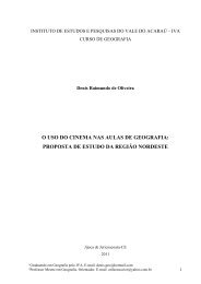 o uso do cinema nas aulas de geografia - Monografias.com