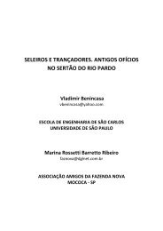 seleiros e trançadores. antigos ofícios no sertão do rio pardo