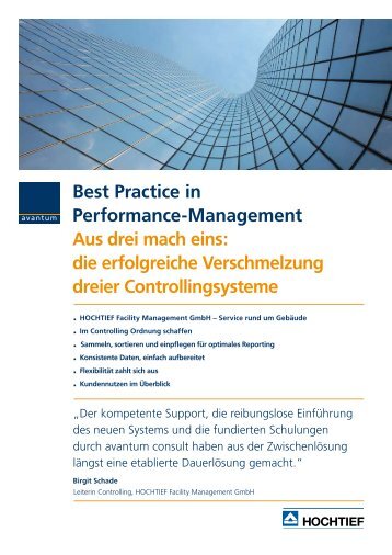 HoCHTieF Facility Management GmbH - Avantum.de