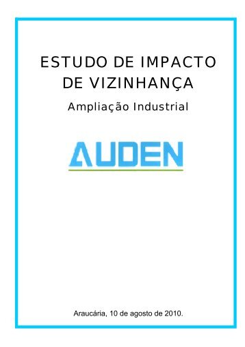 eiv - auden refrigeração ltda - Prefeitura do Município de Araucária