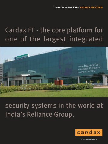 Cardax FT - the core  platform for one of the largest integrated ...