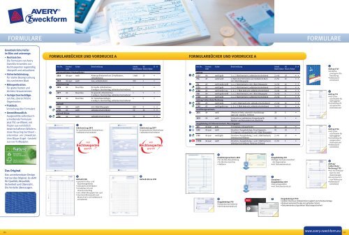 Formulare des Marktführers! - Avery Zweckform