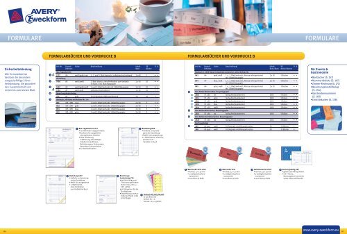 Formulare des Marktführers! - Avery Zweckform