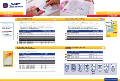 ETIKETTEN - Avery Zweckform