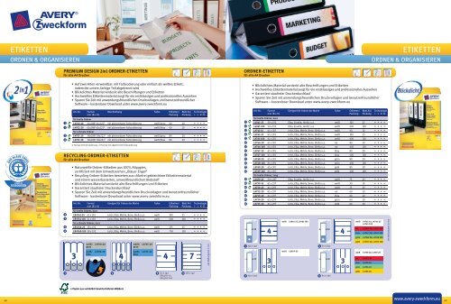 ETIKETTEN - Avery Zweckform