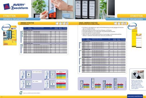 ETIKETTEN - Avery Zweckform