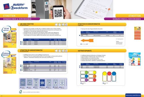 ETIKETTEN - Avery Zweckform
