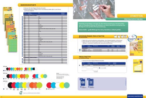 ETIKETTEN - Avery Zweckform