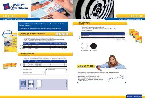 ETIKETTEN - Avery Zweckform