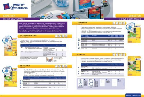 ETIKETTEN - Avery Zweckform