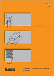 Coiffes de cheminées et d'aération en métal - Ohnsorg Söhne AG