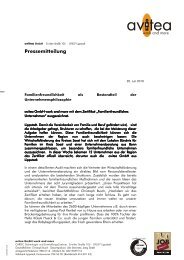 110720_Familienfreundliches Unternehmen - Avitea  GmbH