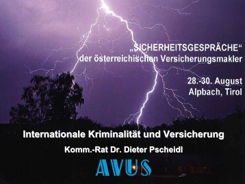 Internationale Kriminalität und Versicherung - bei AVUS!