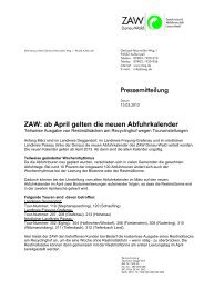ab April gelten die neuen Abfuhrkalender - ZAW Donau-Wald